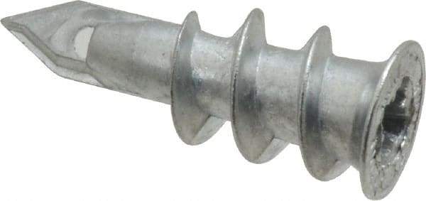Buildex - #6 to 8 Screw, 7/16" Diam, 1-1/4" Long, 3/8 to 3/4" Thick, Self Drilling Drywall & Hollow Wall Anchor - Zinc Plated, Zinc, Grade 3, Use in Drywall - Americas Industrial Supply