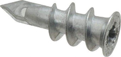 Buildex - #6 to 8 Screw, 7/16" Diam, 1-1/4" Long, 3/8 to 3/4" Thick, Self Drilling Drywall & Hollow Wall Anchor - Zinc Plated, Zinc, Grade 3, Use in Drywall - Americas Industrial Supply