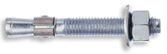 Red Head - 3/8" Diam, 3/8" Drill, 5" OAL, 1" Min Embedment Wedge Expansion Concrete Anchor - 316 Stainless Steel, Hex Nut Head, Hex Drive, 3-3/4" Thread Length - Americas Industrial Supply