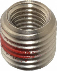 Made in USA - 5/16-24 Internal, 7/16-20 External, UNF, 7/16" Insert Length, Thread Locking Repair Inserts - Stainless Steel, Bright Finish, Grade 303 - Americas Industrial Supply