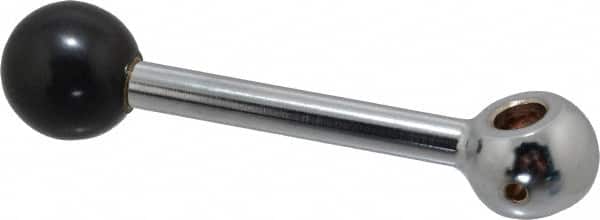 Gibraltar - 1 Offset Arm, 1/2" Hole, Reamed Clamping Handle - 1-1/4" Hub Diam, 1-1/4" Ball Diam - Americas Industrial Supply
