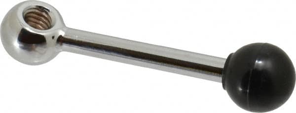 Gibraltar - 1 Offset Arm, 5/16-18" Hole, Tapped Clamping Handle - 5/8" Hub Diam, 3/4" Ball Diam - Americas Industrial Supply