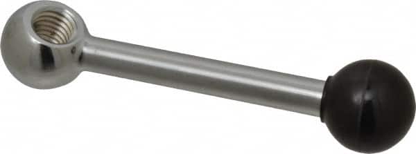 Gibraltar - 1 Offset Arm, 1/2-13" Hole, Tapped Clamping Handle - 1" Hub Diam, 15/16" Ball Diam - Americas Industrial Supply