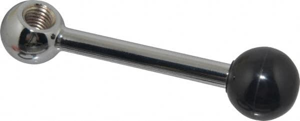 Gibraltar - 1 Offset Arm, 5/8-11" Hole, Tapped Clamping Handle - 1-1/4" Hub Diam, 1-1/4" Ball Diam - Americas Industrial Supply