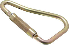 Miller - 400 Lb. Capacity Locking Carabiner - 2 Inch, Screw Lock Gate, Steel - Americas Industrial Supply