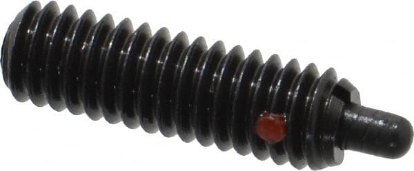 TE-CO - 5/16-18, 1" Thread Length, 3/16" Plunger Projection, Steel Threaded Spring Plunger - Americas Industrial Supply