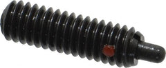 TE-CO - 5/16-18, 1" Thread Length, 3/16" Plunger Projection, Steel Threaded Spring Plunger - Americas Industrial Supply