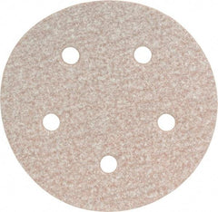 Norton - 5" Diam, 120 Grit, Aluminum Oxide Hook & Loop Disc - Fine Grade, Coated, B Weight Paper Backing, Series A275 - Americas Industrial Supply