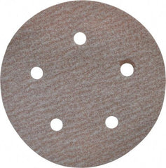 Norton - 5" Diam, 150 Grit, Aluminum Oxide Hook & Loop Disc - Very Fine Grade, Coated, B Weight Paper Backing, Series A275 - Americas Industrial Supply