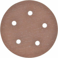 Norton - 5" Diam, 800 Grit, Aluminum Oxide Hook & Loop Disc - Extra Fine Grade, Coated, B Weight Paper Backing, Series A275 - Americas Industrial Supply