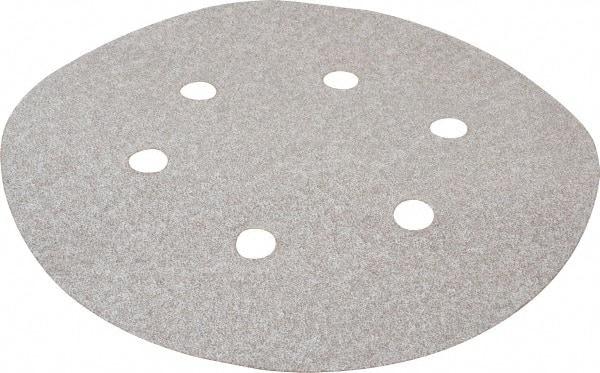 Norton - 6" Diam, 80 Grit, Aluminum Oxide Hook & Loop Disc - Medium Grade, Coated, B Weight Paper Backing, Series A275 - Americas Industrial Supply