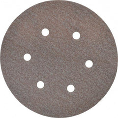 Norton - 6" Diam, 120 Grit, Aluminum Oxide Hook & Loop Disc - Fine Grade, Coated, B Weight Paper Backing, Series A275 - Americas Industrial Supply