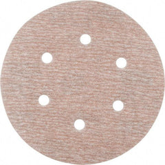 Norton - 6" Diam, 280 Grit, Aluminum Oxide Hook & Loop Disc - Extra Fine Grade, Coated, B Weight Paper Backing, Series A275 - Americas Industrial Supply
