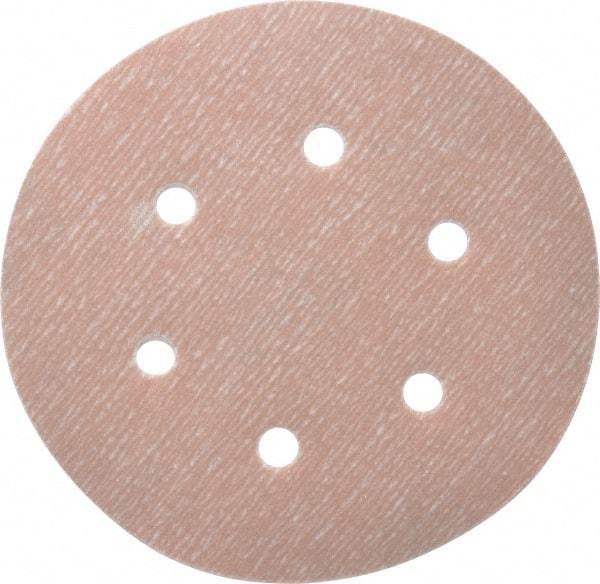 Norton - 6" Diam, 800 Grit, Aluminum Oxide Hook & Loop Disc - Extra Fine Grade, Coated, B Weight Paper Backing, Series A275 - Americas Industrial Supply