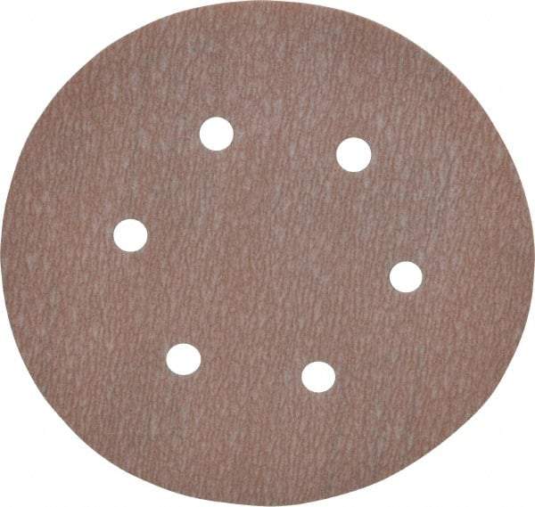 Norton - 6" Diam, 1,000 Grit, Aluminum Oxide Hook & Loop Disc - Super Fine Grade, Coated, B Weight Paper Backing, Series A275 - Americas Industrial Supply