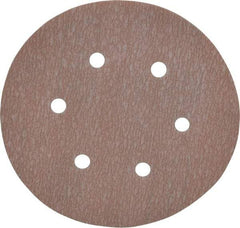 Norton - 6" Diam, 1,000 Grit, Aluminum Oxide Hook & Loop Disc - Super Fine Grade, Coated, B Weight Paper Backing, Series A275 - Americas Industrial Supply