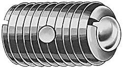 TE-CO - M12x1.75, 8mm Ball Diam, 22mm Body Length, 2.49mm Max Ball Reach, Threaded Ball Plunger - Americas Industrial Supply