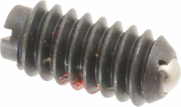 TE-CO - 1/4-20, 0.125" Ball Diam, 17/32" Body Length, 0.035" Max Ball Reach, Threaded Ball Plunger - Americas Industrial Supply