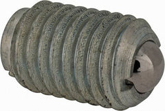 TE-CO - 5/8-11, 0.375" Ball Diam, 63/64" Body Length, 0.096" Max Ball Reach, Threaded Ball Plunger - Americas Industrial Supply