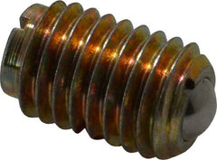 TE-CO - 5/8-11, 0.375" Ball Diam, 63/64" Body Length, 0.096" Max Ball Reach, Threaded Ball Plunger - Americas Industrial Supply