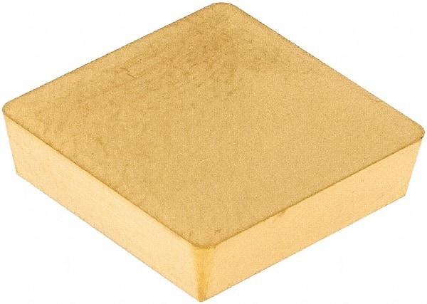 Seco - SPG422 Grade CP200 Carbide Turning Insert - TiAlN/TiN Finish, 90° Square, 1/2" Inscr Circle, 1/8" Thick, 1/32" Corner Radius - Americas Industrial Supply