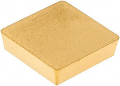 Seco - SPG422 Grade CP200 Carbide Turning Insert - TiAlN/TiN Finish, 90° Square, 1/2" Inscr Circle, 1/8" Thick, 1/32" Corner Radius - Americas Industrial Supply