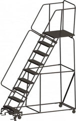 Ballymore - Rolling & Wall Mounted Ladders & Platforms Type: Rolling Warehouse Ladder Style: Rolling Safety Ladder - Americas Industrial Supply