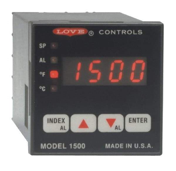 Dwyer - -350 to 2,500°F 1/16 DIN Temperature/Process Control - 4-Digit LCD Display, PID Control, 100-240 VAC/VDC - Americas Industrial Supply