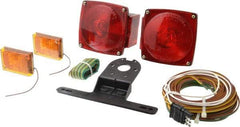 Peterson - 4-1/2" Long x 4-1/2" Wide Red Towing Lights - 12 Volt, Plastic - Americas Industrial Supply