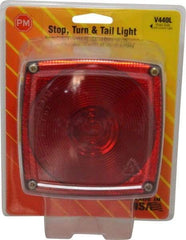 Peterson - 4-1/2" Long x 4-1/2" Wide Red Towing Lights - 12 Volt, Plastic - Americas Industrial Supply