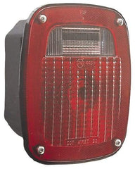 Peterson - 6-3/4" Long x 6-1/4" Wide Red Towing Lights - 12 Volt, Plastic - Americas Industrial Supply