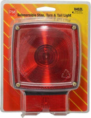 Peterson - 4-1/2" Long x 4-1/2" Wide Red Towing Lights - 12 Volt, Plastic - Americas Industrial Supply