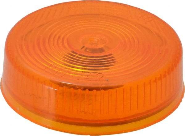 Peterson - 2-1/2" Diam, Amber Lens & Reflector - Plastic, 12 Volt - Americas Industrial Supply