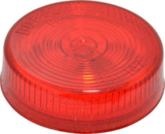 Peterson - 2-1/2" Diam, Red Lens & Reflector - Plastic, 12 Volt - Americas Industrial Supply