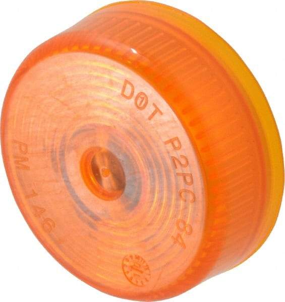 Peterson - 2" Diam, Amber Lens & Reflector - Plastic, 12 Volt - Americas Industrial Supply