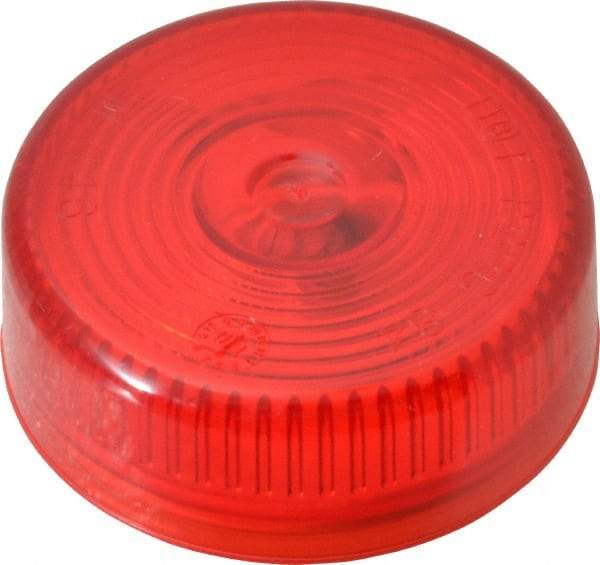 Peterson - 2" Diam, Red Lens & Reflector - Plastic, 12 Volt - Americas Industrial Supply