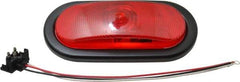 Peterson - 6-1/2" Long x 2-1/4" Wide, Red Lens & Reflector - Plastic, 12 Volt - Americas Industrial Supply