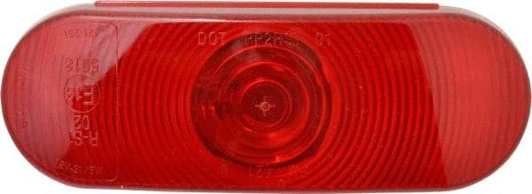 Peterson - 6-1/2" Long x 2-1/4" Wide, Red Lens & Reflector - Plastic, 12 Volt - Americas Industrial Supply