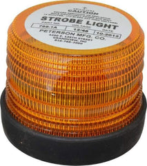 Peterson - 5-1/2" Diam, Amber Lens & Reflector - Plastic, 12 Volt - Americas Industrial Supply