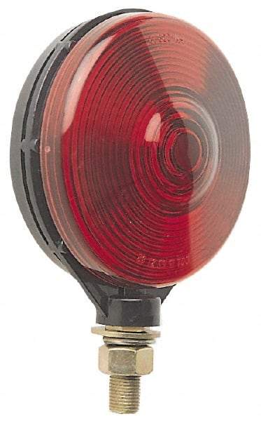 Peterson - 4-1/8" Diam, Red/Amber Lens & Reflector - Plastic, 12 Volt - Americas Industrial Supply