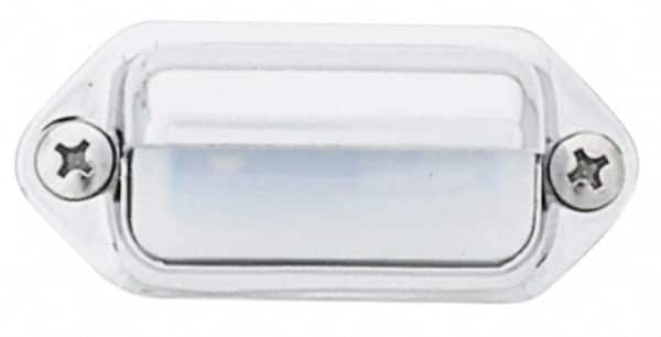 Peterson - 2" Long x 1-3/16" Wide, Clear Lens & Reflector - Plastic, 12 Volt - Americas Industrial Supply