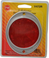 Peterson - 3" Diam, Red Lens & Reflector - Steel - Americas Industrial Supply