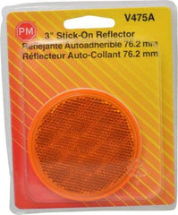 Peterson - 3" Diam, Amber Lens & Reflector - Plastic - Americas Industrial Supply