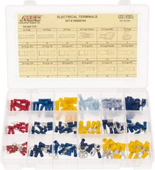 Value Collection - 175 Piece, Electrical Terminal Fastener Kit - Americas Industrial Supply