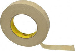 3M - 1" Wide x 60 Yd Long Tan Paper Masking Tape - Series 231, 7.6 mil Thick, 28 In/Lb Tensile Strength - Americas Industrial Supply