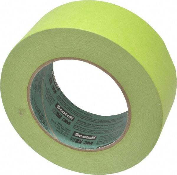 3M - 2" Wide x 60 Yd Long Green Crepe Paper Masking Tape - Series 2060, 6 mil Thick, 24 In/Lb Tensile Strength - Americas Industrial Supply