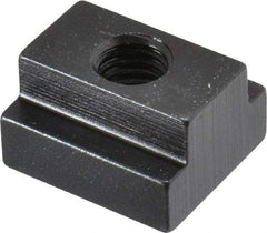 TE-CO - 1/2-13 Blind Tapped T Slot Nut - 11/16" Slot Width, 1-1/8 x 7/16" Base Width x Height, 1-1/4 x 3/4" OAL x Height - Americas Industrial Supply