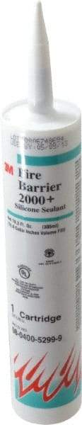 3M - 10.3 oz Cartridge Gray RTV Silicone Joint Sealant - -40 to 302°F Operating Temp, 90 min Tack Free Dry Time, Series 2000 - Americas Industrial Supply