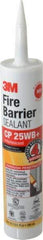 3M - 10.1 oz Cartridge Red Acrylic & Latex Caulk - -20 to 180°F Operating Temp, 10 min Tack Free Dry Time, Series CP 25WB - Americas Industrial Supply