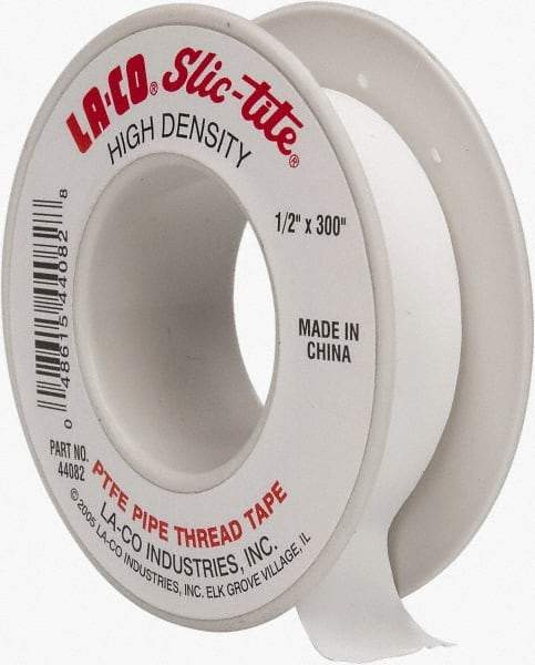 LA-CO - 1" Wide x 300" Long General Purpose Pipe Repair Tape - 3 mil Thick, -450 to 550°F, White - Americas Industrial Supply